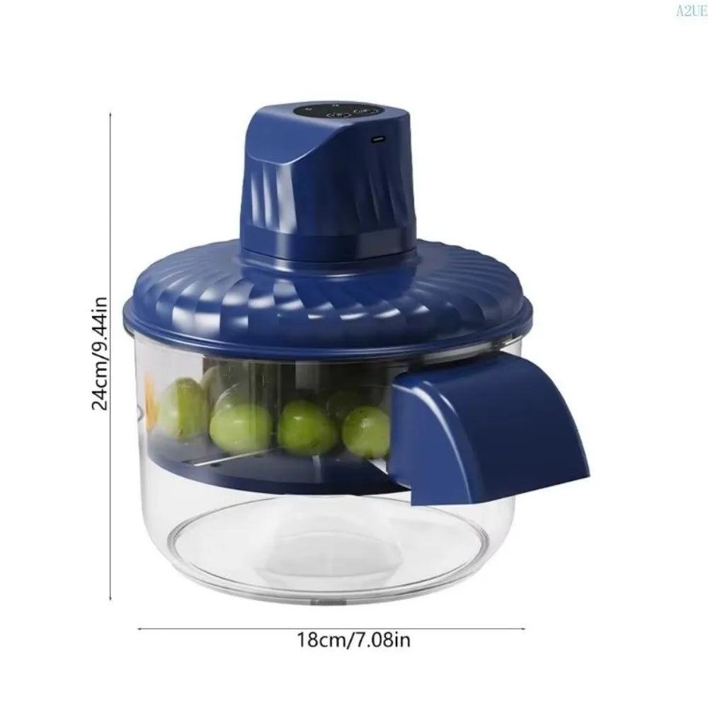 Rechargeable Electric Grape Peeling Machine Portable Effortless Peeling Automatic Fruit Peeler Hands-Free Wireless