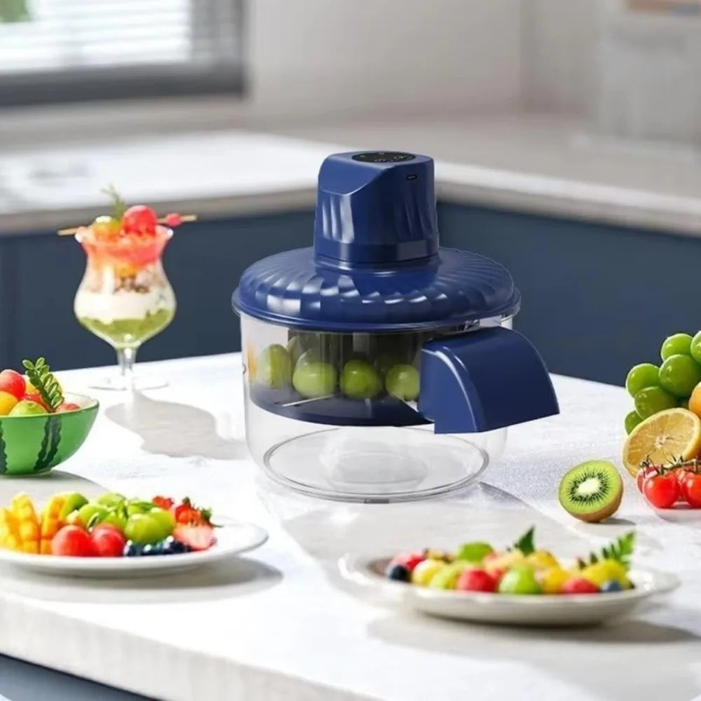 Rechargeable Electric Grape Peeling Machine Portable Effortless Peeling Automatic Fruit Peeler Hands-Free Wireless